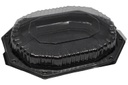 PLATOU NEGRU OVAL 35 CM (185) 10 BUC/SET